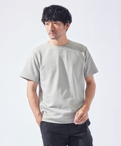 ABAHOUSE / アバハウス Tシャツ | ジオメトリック柄 クルーネック 半袖 Tシャツ
