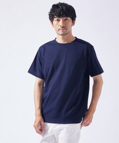 ABAHOUSE / アバハウス Tシャツ | ジオメトリック柄 クルーネック 半袖 Tシャツ