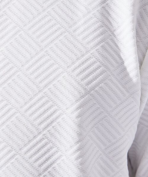 ABAHOUSE / アバハウス Tシャツ | ジオメトリック柄 クルーネック 半袖 Tシャツ | 詳細1