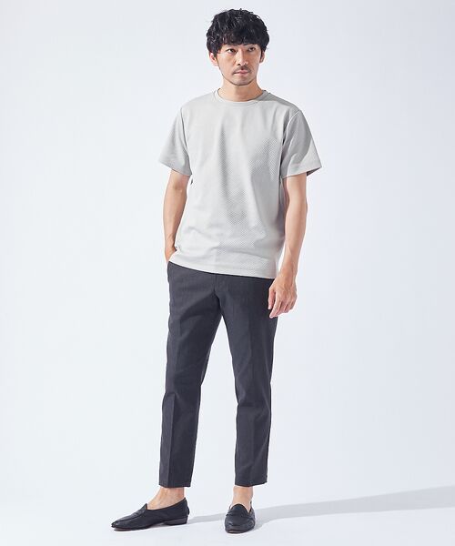 ABAHOUSE / アバハウス Tシャツ | ジオメトリック柄 クルーネック 半袖 Tシャツ | 詳細4