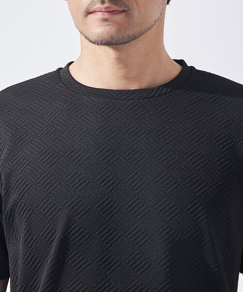 ABAHOUSE / アバハウス Tシャツ | ジオメトリック柄 クルーネック 半袖 Tシャツ | 詳細11