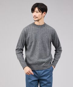 ABAHOUSE / アバハウス ニット・セーター | 【カシミヤタッチ】プルオーバー クルーネック ニット / ウォッシャブル