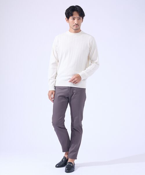 ABAHOUSE / アバハウス ニット・セーター | 【カシミヤタッチ】プルオーバー クルーネック ニット / ウォッシャブル | 詳細4