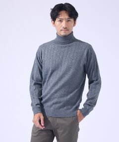 ABAHOUSE / アバハウス ニット・セーター | 【カシミヤタッチ】タートルネック ニット/ ウォッシャブル