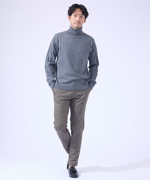ABAHOUSE / アバハウス ニット・セーター | 【カシミヤタッチ】タートルネック ニット/ ウォッシャブル | 詳細14