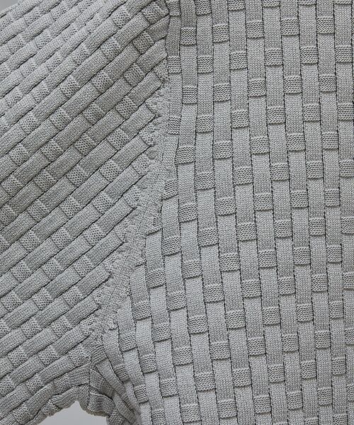 ABAHOUSE / アバハウス ニット・セーター | 【ハイストレッチ】ブロックチェック ジャガード モックネックニット | 詳細7