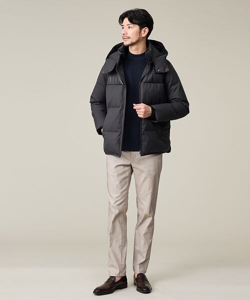 ABAHOUSE / アバハウス ニット・セーター | 【ハイストレッチ】ブロックチェック ジャガード モックネックニット | 詳細19