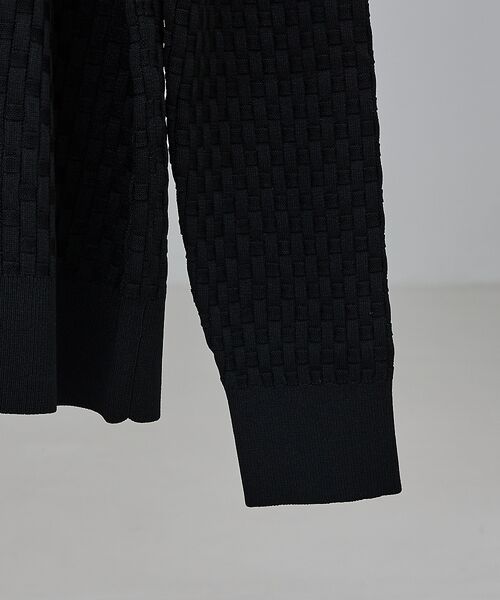 ABAHOUSE / アバハウス ニット・セーター | 【ハイストレッチ】ブロックチェック ジャガード タートルネック ニット | 詳細21