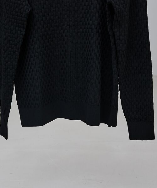 ABAHOUSE / アバハウス ニット・セーター | 【ハイストレッチ】ブロックチェック ジャガード タートルネック ニット | 詳細22