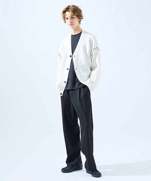 ABAHOUSE / アバハウス カーディガン・ボレロ | 【AH ABAHOUSE】ハンドステッチ カーディガン | 詳細2