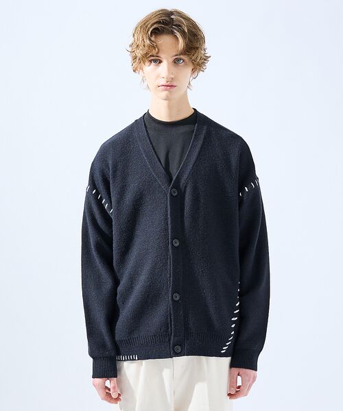 ABAHOUSE / アバハウス カーディガン・ボレロ | 【AH ABAHOUSE】ハンドステッチ カーディガン | 詳細6