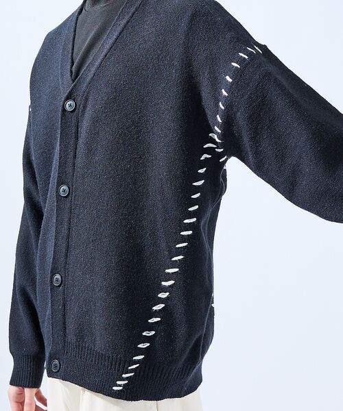 ABAHOUSE / アバハウス カーディガン・ボレロ | 【AH ABAHOUSE】ハンドステッチ カーディガン | 詳細11