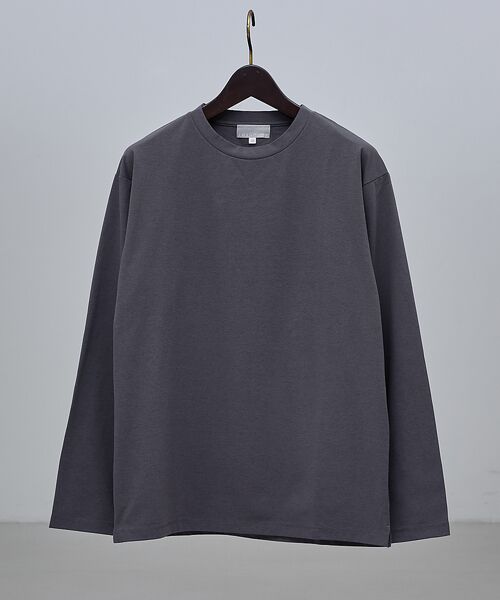 ABAHOUSE / アバハウス Tシャツ | 【速乾 / DRY MAX】長袖Tシャツ(チャコールグレー)