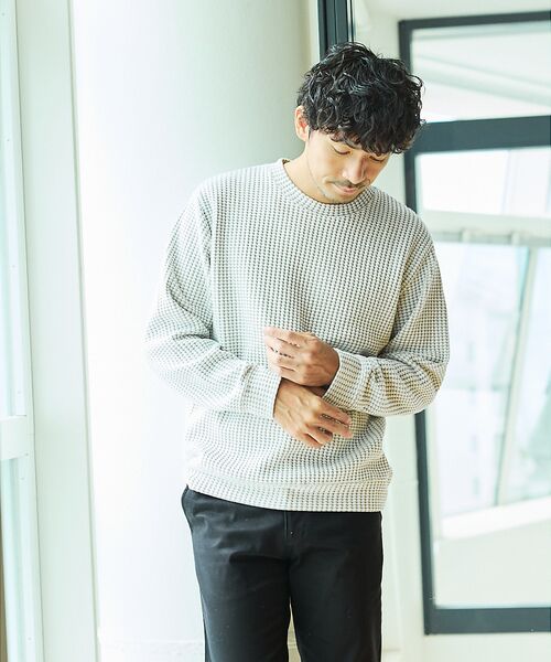ABAHOUSE / アバハウス Tシャツ | 【立体ビッグワッフル】 長袖Tシャツ | 詳細8