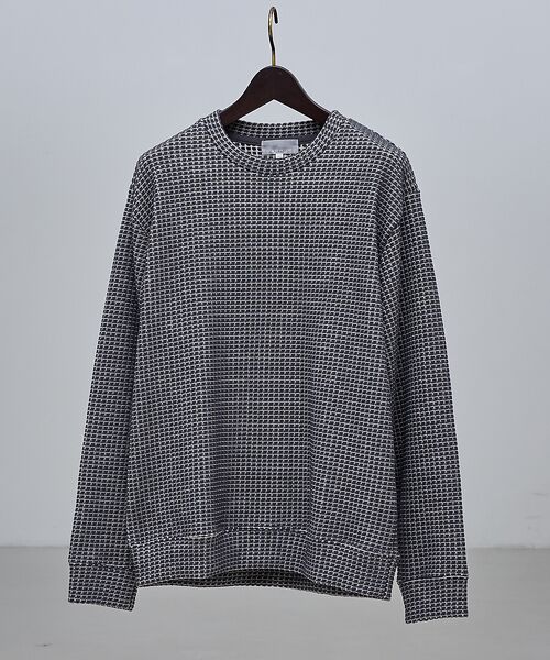 ABAHOUSE/アバハウス 【立体ビッグワッフル】 長袖Tシャツ【予約】 ブルーグレー 48 ABAHOUSE/アバハウス 【立体ビッグワッフル】 長袖Tシャツ【予約】 ブルーグレー 48