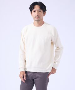 ABAHOUSE / アバハウス ニット・セーター | 【QUEST / ワンポイントロゴ】モールリンクス ニット