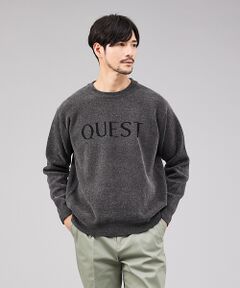 ABAHOUSE / アバハウス ニット・セーター | 【QUEST / ワンポイントロゴ】モールリンクス ニット