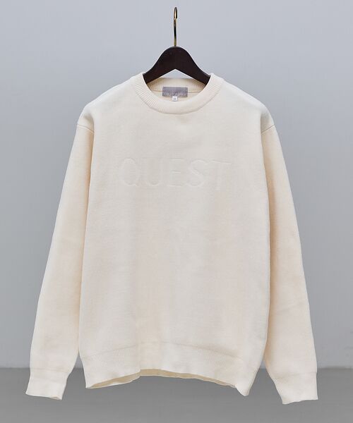 ABAHOUSE / アバハウス ニット・セーター | 【QUEST / ワンポイントロゴ】モールリンクス ニット | 詳細3