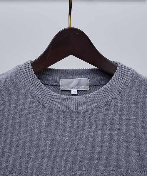 ABAHOUSE / アバハウス ニット・セーター | 【QUEST / ワンポイントロゴ】モールリンクス ニット | 詳細13