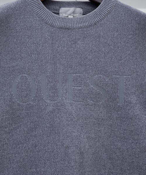 ABAHOUSE / アバハウス ニット・セーター | 【QUEST / ワンポイントロゴ】モールリンクス ニット | 詳細14