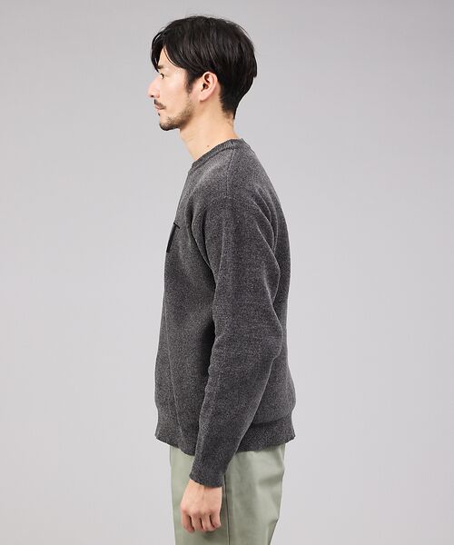 ABAHOUSE / アバハウス ニット・セーター | 【QUEST / ワンポイントロゴ】モールリンクス ニット | 詳細15