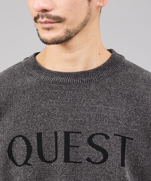 ABAHOUSE / アバハウス ニット・セーター | 【QUEST / ワンポイントロゴ】モールリンクス ニット | 詳細17