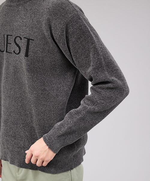 ABAHOUSE / アバハウス ニット・セーター | 【QUEST / ワンポイントロゴ】モールリンクス ニット | 詳細19
