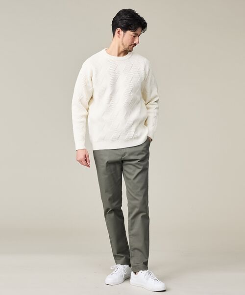 ABAHOUSE / アバハウス ニット・セーター | 【ジオメトリック柄 / 軽量】プルオーバーニット | 詳細2