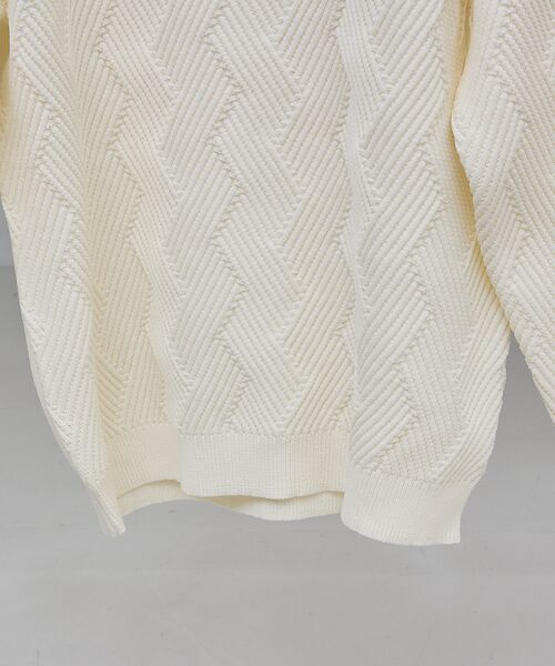 ABAHOUSE / アバハウス ニット・セーター | 【ジオメトリック柄 / 軽量】プルオーバーニット | 詳細5