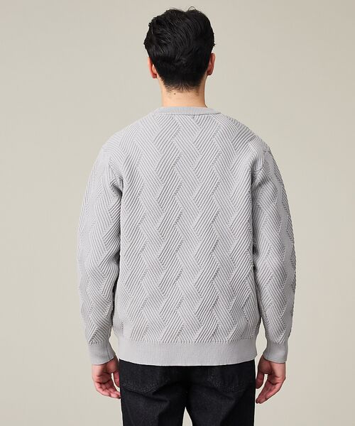 ABAHOUSE / アバハウス ニット・セーター | 【ジオメトリック柄 / 軽量】プルオーバーニット | 詳細9