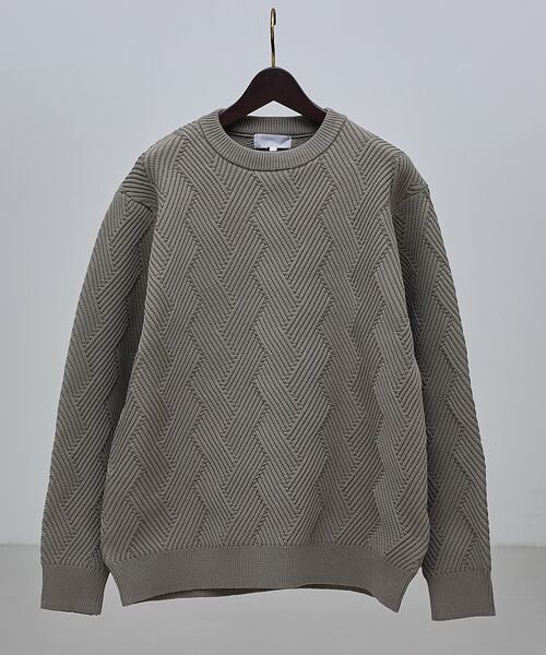 ABAHOUSE / アバハウス ニット・セーター | 【ジオメトリック柄 / 軽量】プルオーバーニット | 詳細16