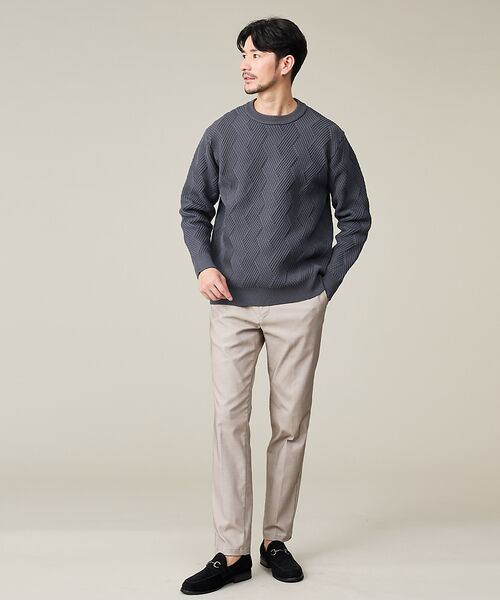 ABAHOUSE / アバハウス ニット・セーター | 【ジオメトリック柄 / 軽量】プルオーバーニット | 詳細21