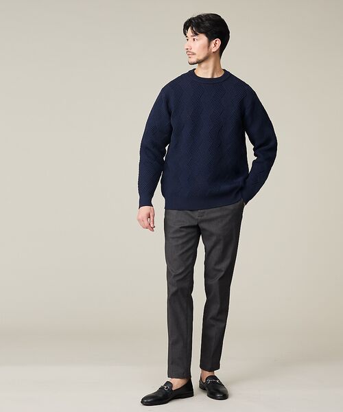 ABAHOUSE / アバハウス ニット・セーター | 【ジオメトリック柄 / 軽量】プルオーバーニット | 詳細23