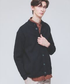 ABAHOUSE / アバハウス カーディガン・ボレロ | 【ジオメトリック柄 / 軽量】スタンド カーディガン