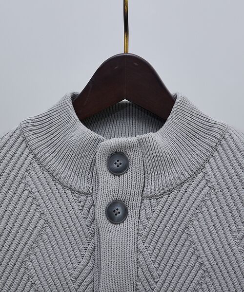 ABAHOUSE / アバハウス カーディガン・ボレロ | 【ジオメトリック柄 / 軽量】スタンド カーディガン | 詳細4