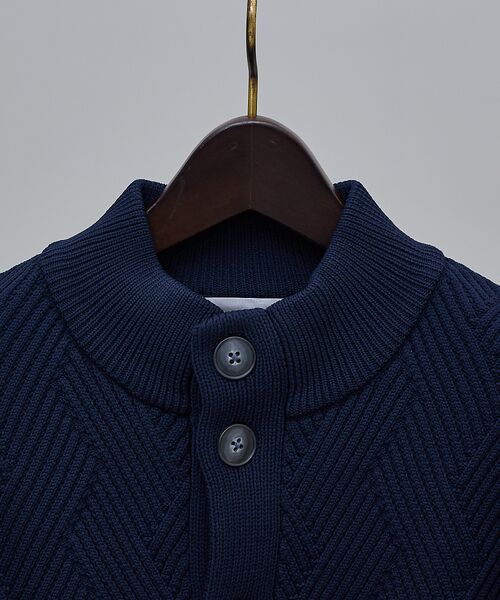 ABAHOUSE / アバハウス カーディガン・ボレロ | 【ジオメトリック柄 / 軽量】スタンド カーディガン | 詳細14