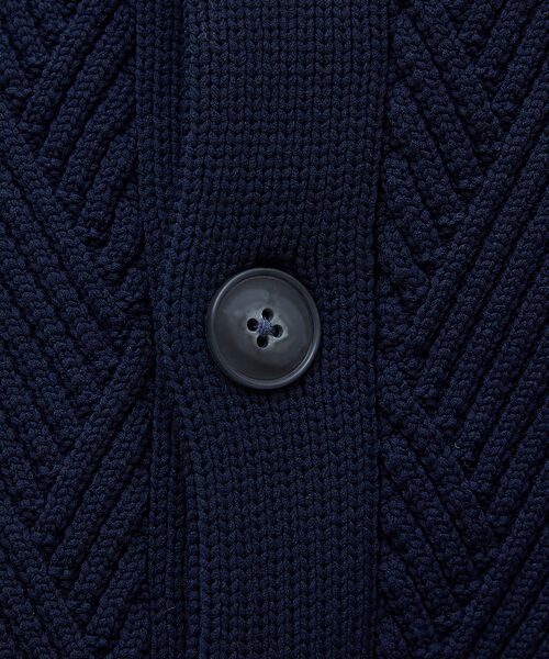 ABAHOUSE / アバハウス カーディガン・ボレロ | 【ジオメトリック柄 / 軽量】スタンド カーディガン | 詳細16