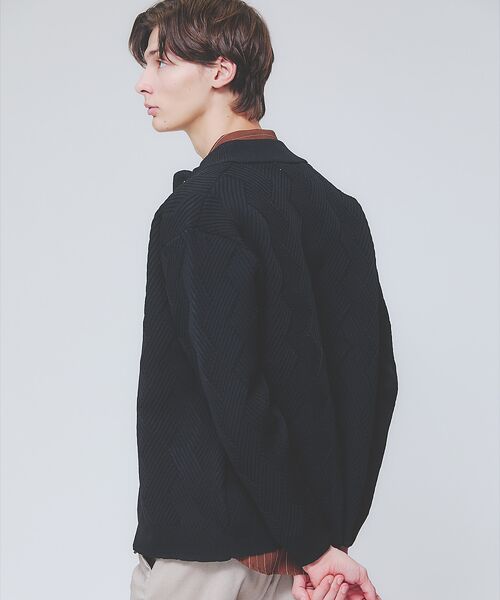 ABAHOUSE / アバハウス カーディガン・ボレロ | 【ジオメトリック柄 / 軽量】スタンド カーディガン | 詳細21