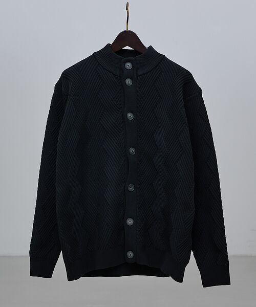 ABAHOUSE / アバハウス カーディガン・ボレロ | 【ジオメトリック柄 / 軽量】スタンド カーディガン | 詳細22