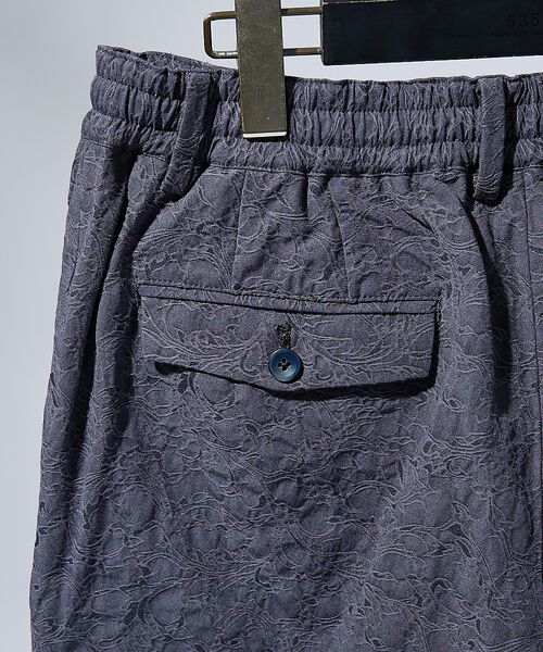 ABAHOUSE / アバハウス ショート・ハーフ・半端丈パンツ | フラワージャガード ショートパンツ | 詳細4