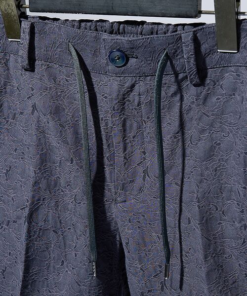ABAHOUSE / アバハウス ショート・ハーフ・半端丈パンツ | フラワージャガード ショートパンツ | 詳細5