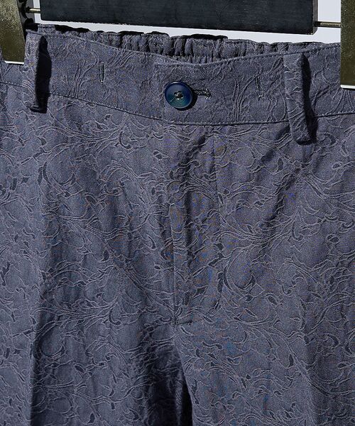 ABAHOUSE / アバハウス ショート・ハーフ・半端丈パンツ | フラワージャガード ショートパンツ | 詳細6