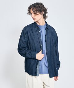 ABAHOUSE / アバハウス シャツ・ブラウス | 7.5オンス オーバーサイズ デニムシャツ / ライトオンスデニム