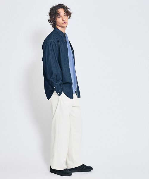 ABAHOUSE / アバハウス シャツ・ブラウス | 7.5オンス オーバーサイズ デニムシャツ / ライトオンスデニム | 詳細1