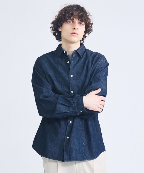 ABAHOUSE / アバハウス シャツ・ブラウス | 7.5オンス オーバーサイズ デニムシャツ / ライトオンスデニム | 詳細13