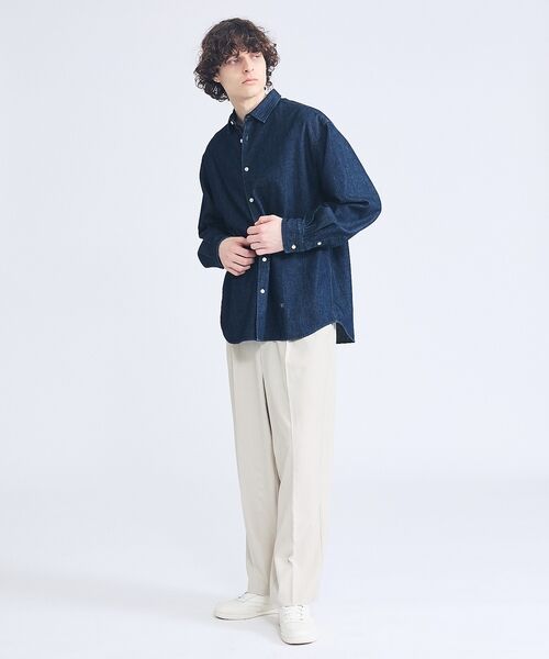 ABAHOUSE / アバハウス シャツ・ブラウス | 7.5オンス オーバーサイズ デニムシャツ / ライトオンスデニム | 詳細15
