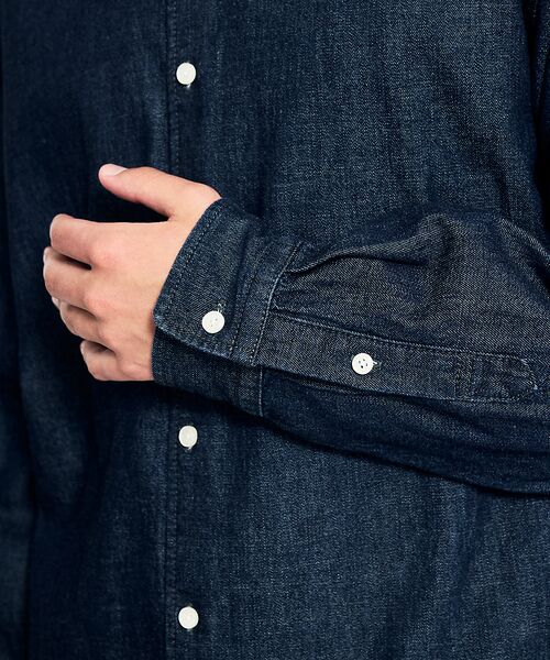 ABAHOUSE / アバハウス シャツ・ブラウス | 7.5オンス オーバーサイズ デニムシャツ / ライトオンスデニム | 詳細6