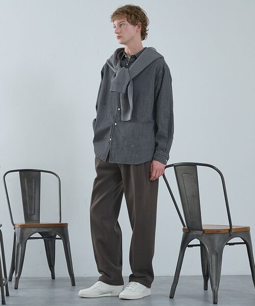 ABAHOUSE / アバハウス シャツ・ブラウス | 7.5オンス オーバーサイズ デニムシャツ / ライトオンスデニム【予約】 | 詳細1
