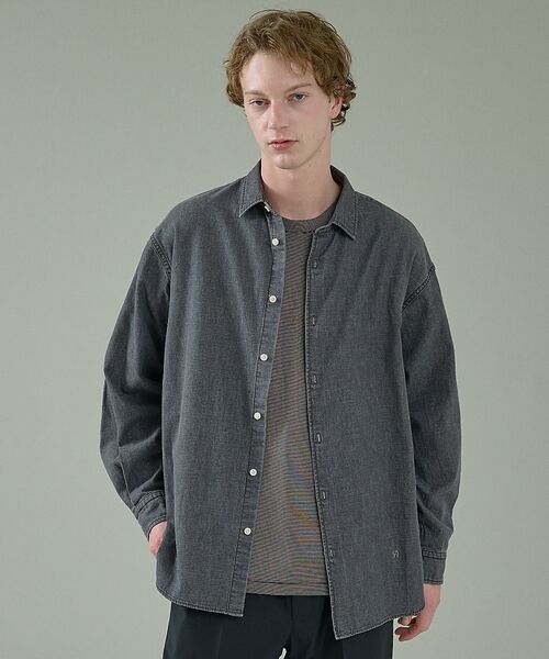 ABAHOUSE / アバハウス シャツ・ブラウス | 7.5オンス オーバーサイズ デニムシャツ / ライトオンスデニム【予約】 | 詳細3