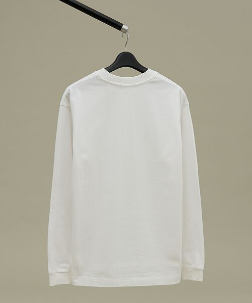 ABAHOUSE / アバハウス Tシャツ | ワンポイント刺繍　クルーネック長袖Tシャツ | 詳細2
